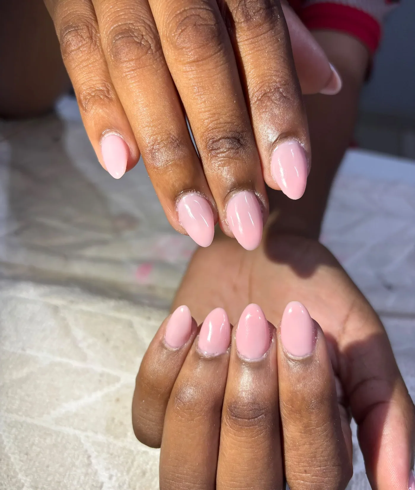 Nail set by Mona — Soft blush