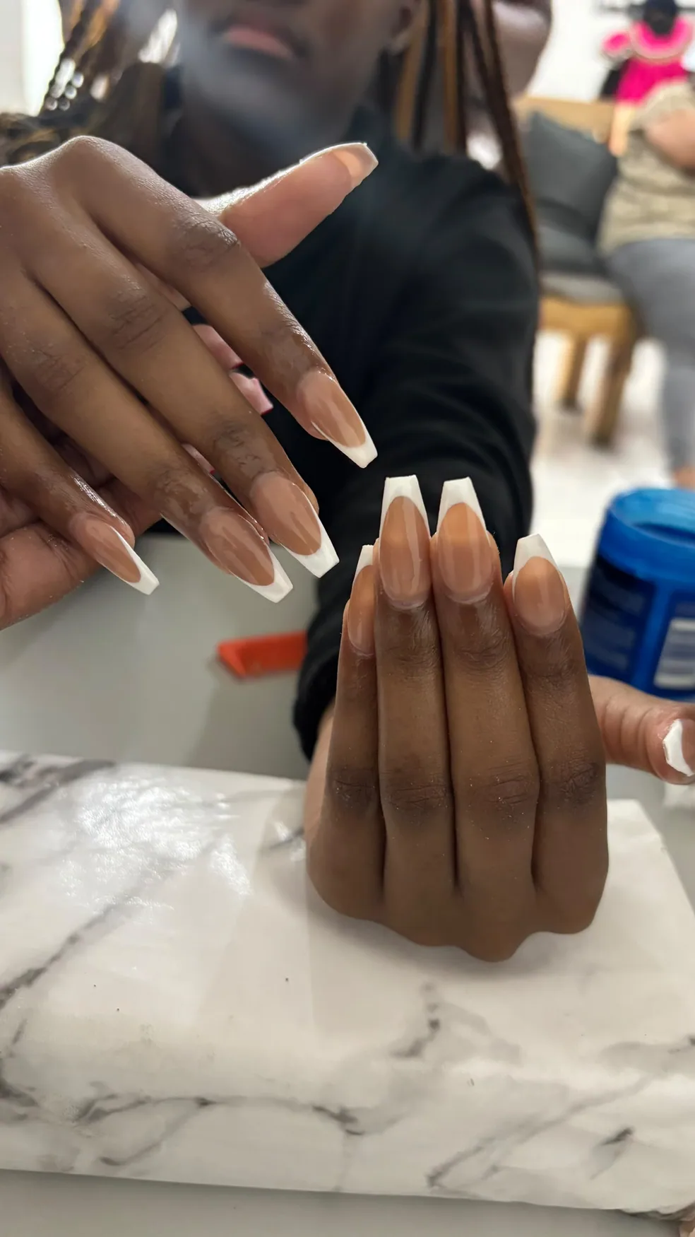 Nail set by Mona — Classic French